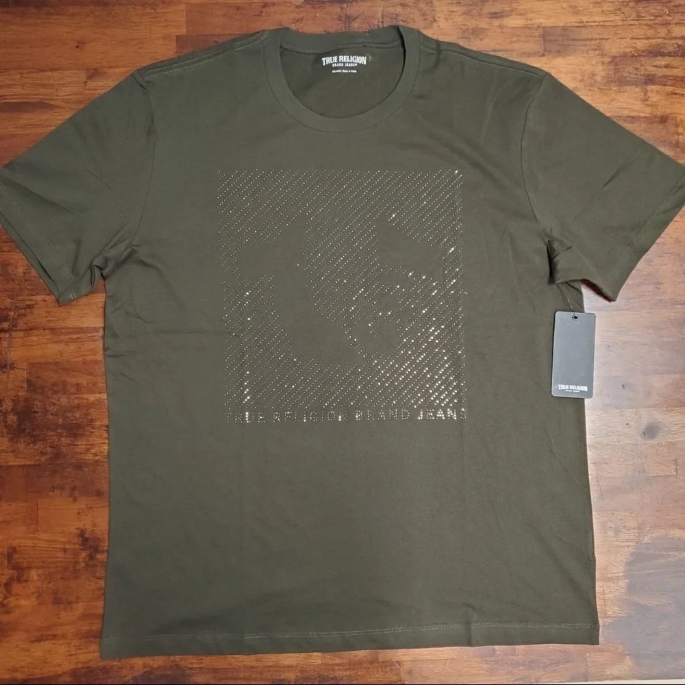 True Religion Rymstone tee sz various olive green